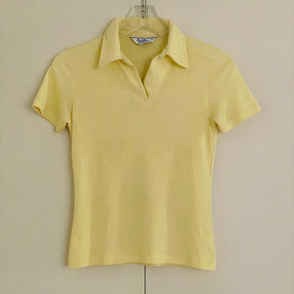 VTG I Court Casuals I Yellow Collared Tennis Top